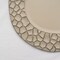 TAUPE 6 Plastic 13" Irregular Round CHARGER PLATES Animal Pattern